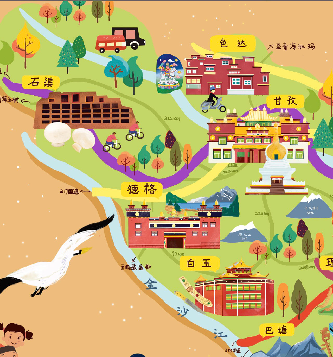 南京手绘地图景区的文化宝库